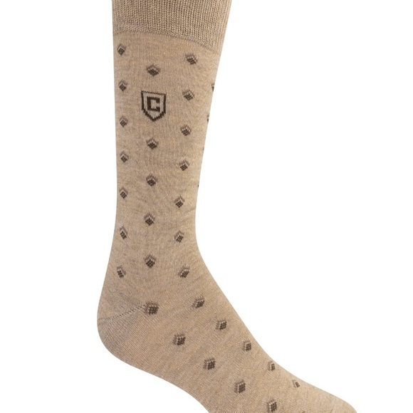 Chaps Classic Dress Diamond Crew Socks 3-Pair Pack - Picture 2 of 4